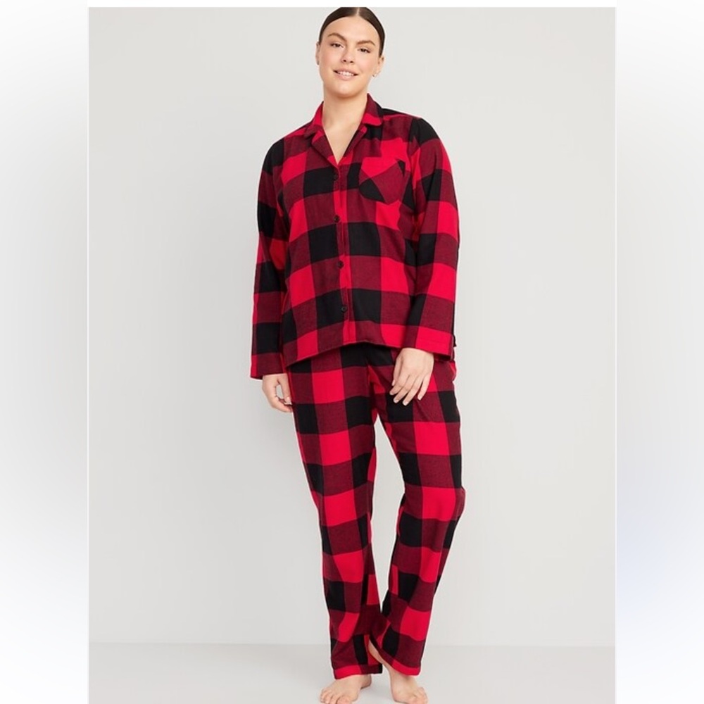 Old navy buffalo plaid pj set